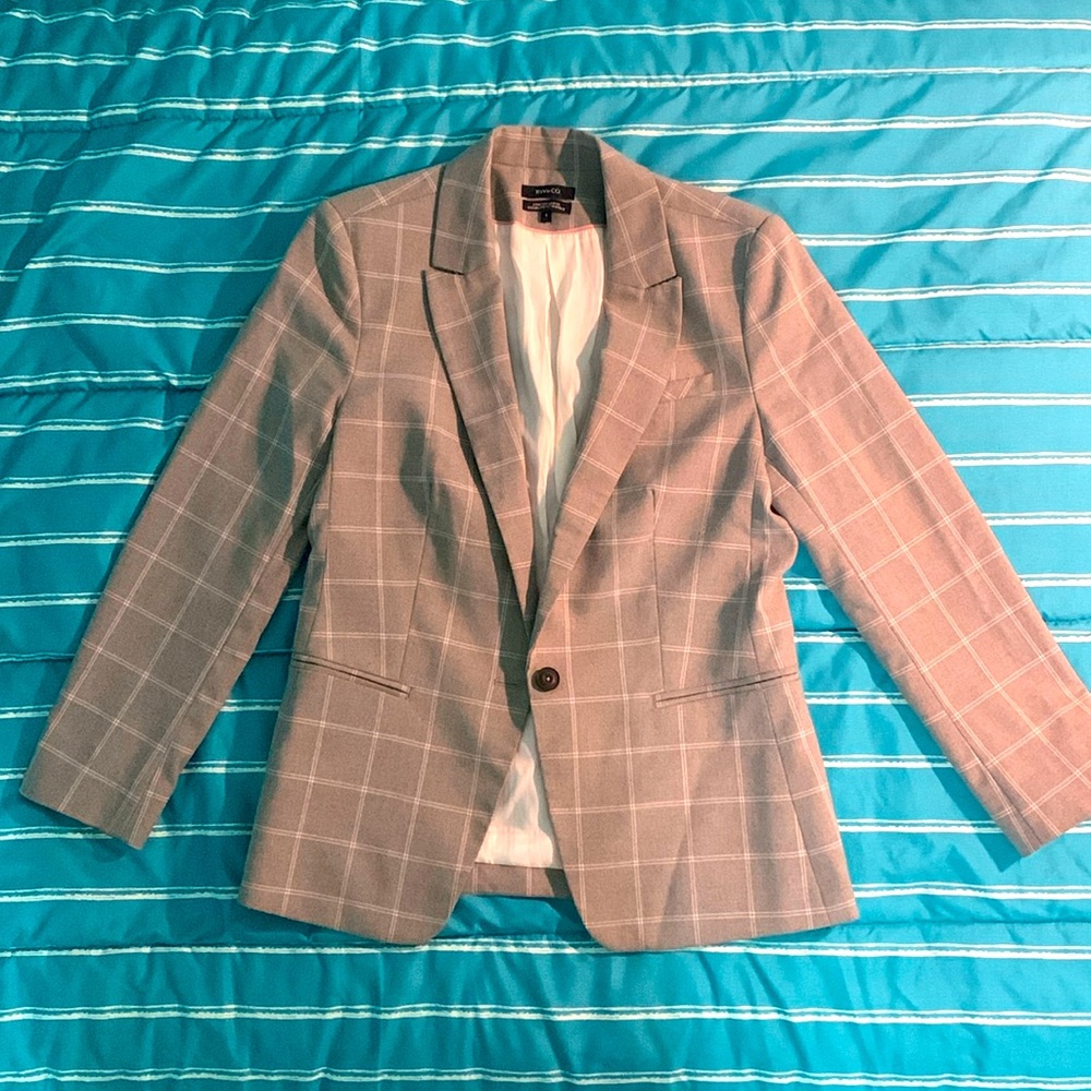 RW&CO. Plaid One-button Blazer